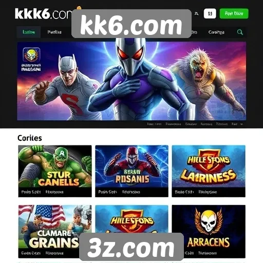 Principais jogos disponíveis na plataforma kk6.com